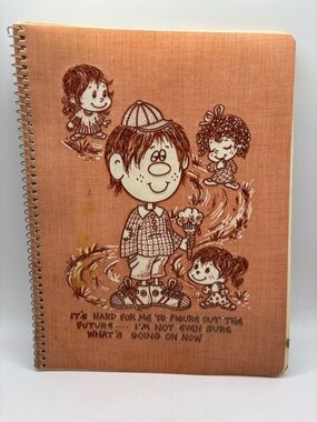 Vintage The Touchables Notebook READ Ice Cream Cone Water Damage
